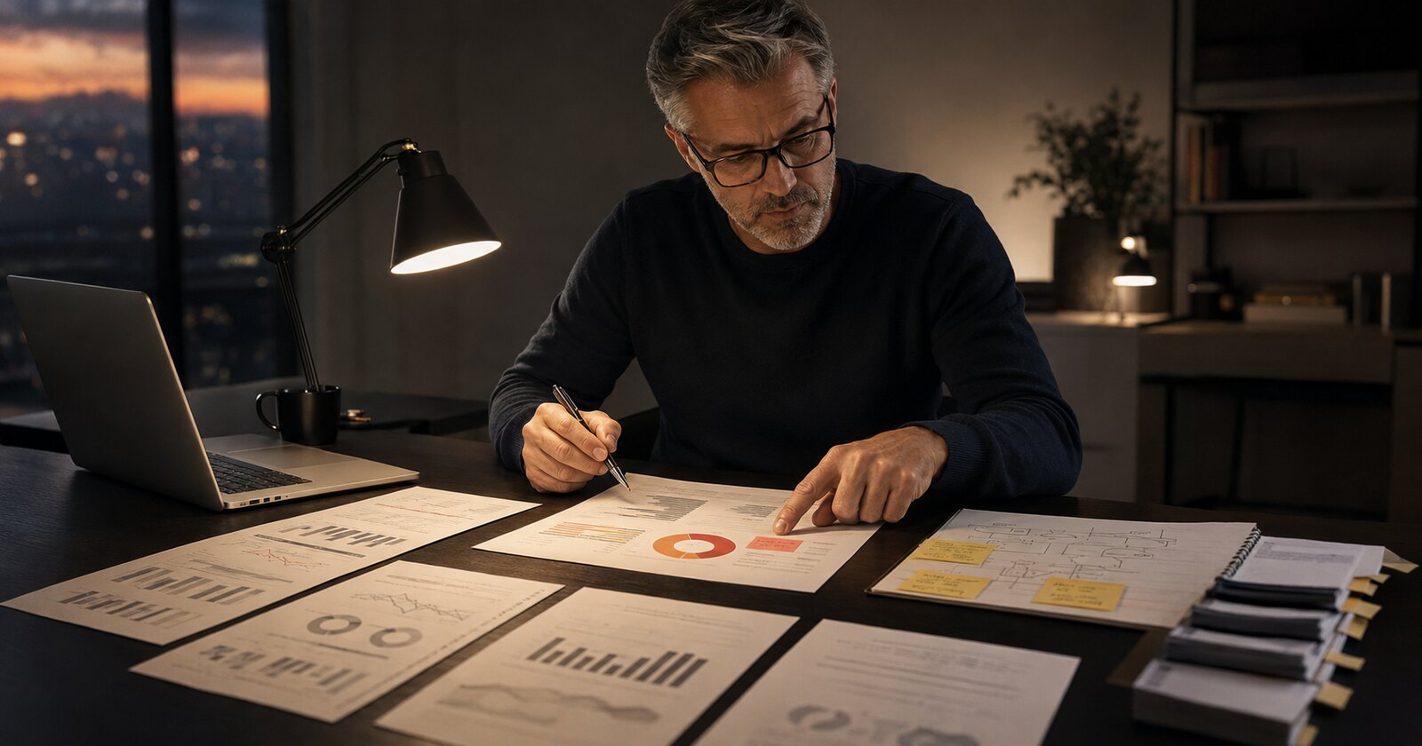 An experienced marketing manager comparing automated campaign outputs and a flagged exception